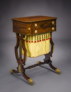 Neo-Classical Work Table with Lyre Ends,&nbsp;about 1815