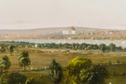 William MacLeod (1811–1892). View of the City of Washington From the Anacostia Shore, 1856. Oil on canvas, 37 x 53 in. (detail).