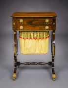 Neo-Classical Work Table with Lyre Ends, about 1815
