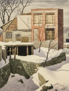 Z. VANESSA HELDER (1904–1968), Alterations, about 1948. Watercolor on paper, 19 1/2 x 14 3/4 in.