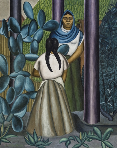 Women with Cactus, c. 1928, Oil on canvas, 45 x 36 in.
