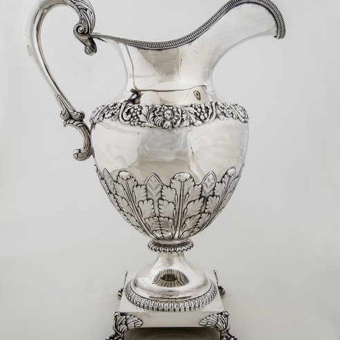 Monumental Ewer with Presentation Inscription to Mrs. John S. Barbour