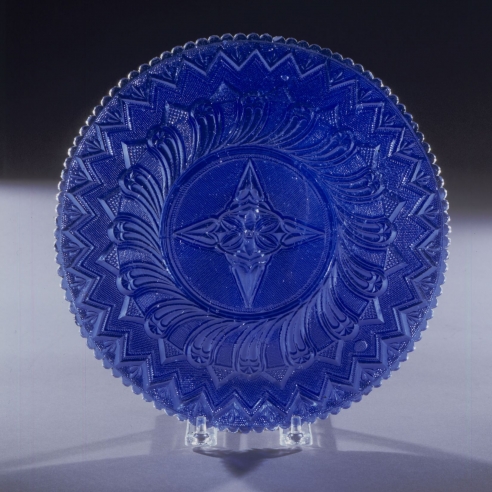 Sapphire Blue “Lacy” Deep Bowl