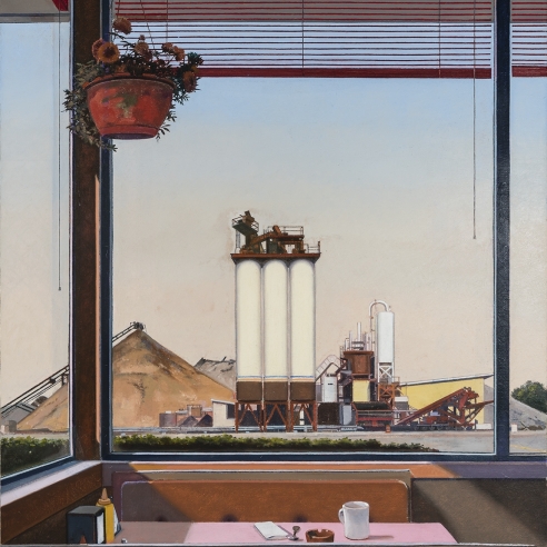 JOHN MOORE (b. 1941), Vacationland, 2019. Oil on canvas, 45 x 36 in.