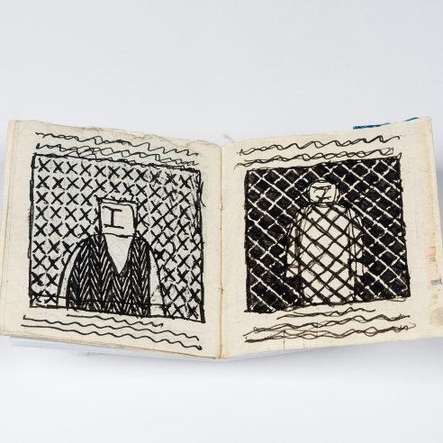 a group of 11 handmade books by self-taught artist James Castle