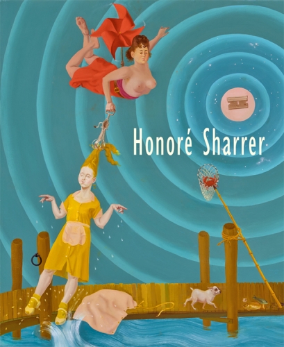 image of the cover to exhibition catalogue for Honore Sharrer, "Claws Sheathed in Velvet"